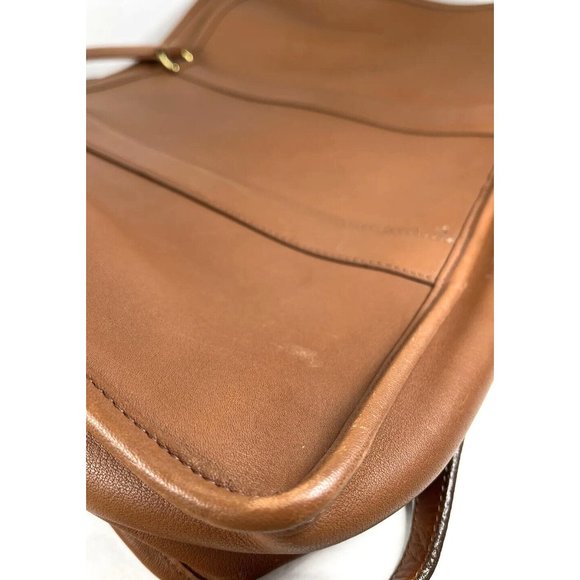 Coach Brown Leather Multi Compartment Briefcase w/ Replacement Strap- Distressed - Picture 8 of 12